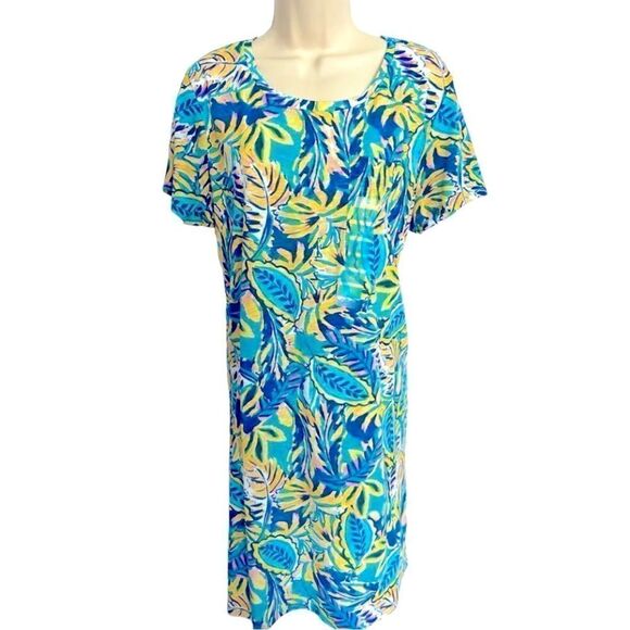 Stella Parker 100 Cotton Tropical Print Casual Dress NWT SZ XL - Picture 1 of 5